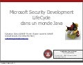 Microsoft SDL dans un monde Java