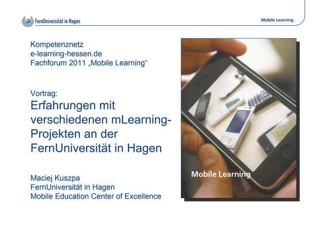 Erfahrungen mit Mobile Learning