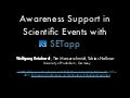 Awareness Support in Scientific Events with SETapp