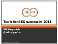 SEO tools for 2011 - Wil Reynolds