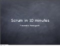 20110118 scrum 10 mins