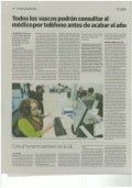Artículo sobre el lanzamiento de Osarean publicado en "El Correo"
