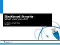 Presentatie over blackboard security