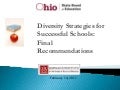 Diversity Strategies for Successful Schools: Final Recommendations