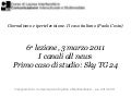 Giornalismo e ipertelevisione. Il caso italiano (6a lezione)