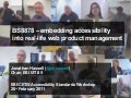 How BS8878 relates to WCAG 2.0, Mandate 376 and UCD Standards