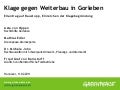 Klage gegen Weiterbau in Gorleben