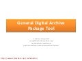 General Digital Archive Package Tool