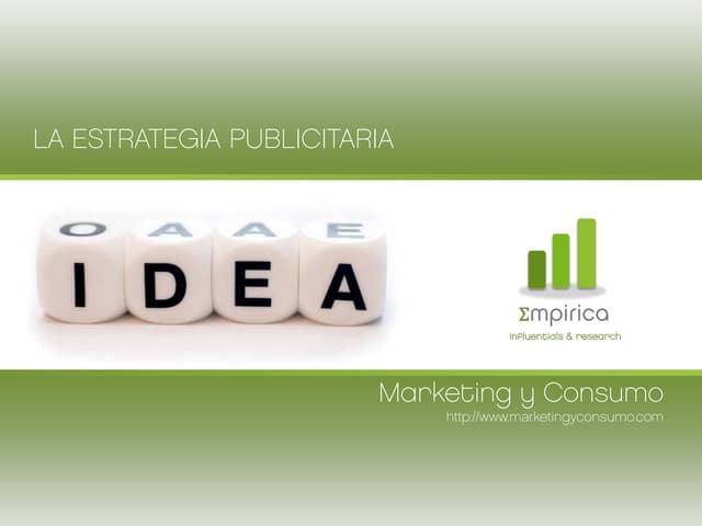 La estrategia publicitaria