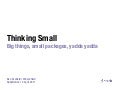 Thinking Small