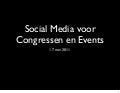 Lezing social media voor congressen en events