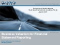 Business Valuation for Financial Statement Reporting