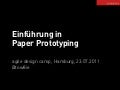 Einführung in Paper Prototyping