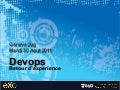 DevOps - Retour d'expérience - GenevaJug du 30 Aout 2011