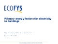 Webinar - Primary energy factors for electricity in buildings