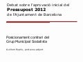 PRESSUPOST 12 Posicionament contrari
