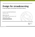 Design for Crowdsourcing