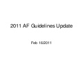 2011 af guidelines update