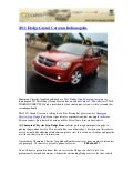 2011 Dodge Grand Caravan Indianapolis