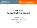 CEPA 2011 Golf Tournament 