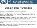 AAUP 2011: Debating the Humanities