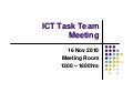 2011 ICT Task Team Meeting