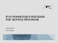 2011 TWNIC SP IPv6 Transition