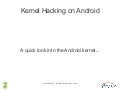 Workshop su Android Kernel Hacking