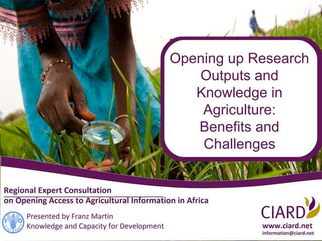 2012 06 CIARD (Regional Workshop) 