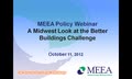 MEEA Policy Webinar: A Midwest Look at the Better Buildings Challenge
