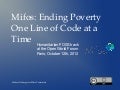2012 Mifos Update at Open World Forum: Ending Poverty One Line of Code at a Time