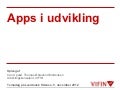 Lærdansk apps i udvikling