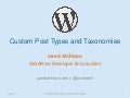 Custom Post Types - WordPress
