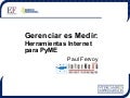 Gerenciar es Medir - herramienta de mercadeo web para PyME