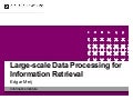 Large-scale Data Processing for Information Retrieval #nlhug 