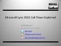 Microsoft Lync 2010 Call Flows Explained