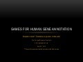 Gene annotation games
