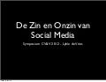 De Onzin van Social Media voor CV&V