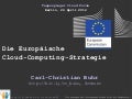 Die europäische Cloud-Computing-Strategie