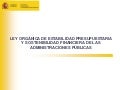 Resumen Ley de Estabilidad Presupuestaria