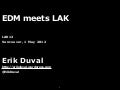 LAK panel on LAK and EDM