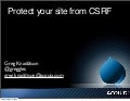 Protect you site from CSRF