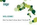 Going to the Cloud: Ask the Expert Webcast 