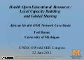 African Health OER Network - OER World Congress