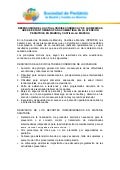 Resultados de la encuesta sobre la repercusion de la crisis economica en Pediatria