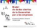 Model de dades obertes de la Generalitat per a les empreses