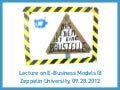 Lecture on Business Model Generation @ Zeppelin University