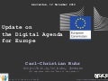 Update on the Digital Agenda for Europe