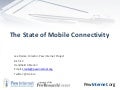 The State of Mobile Connectivity