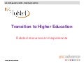 JISC infoNet short presentation on Transition to HE